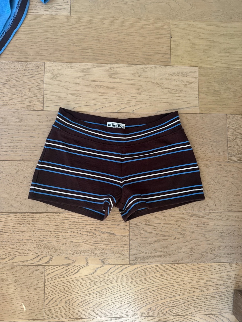 Relaxed Rugby Pullover in Blue and Brown with matching shorts - Picture 4 of 6